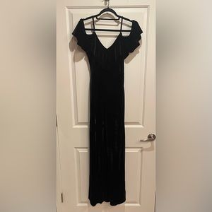 Black Velvet Formal Jumpsuit Size S